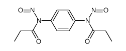 N,N'-dinitroso-N,N'-p-phenylene-bis-propionamide Structure