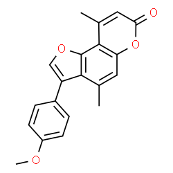 3-(4-methoxyphenyl)-4,9-dimethylfuro[2,3-f]chromen-7-one picture