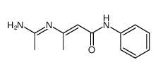 N-phenyl-3-((aminoethylidene)amino)-2-butenamide Structure