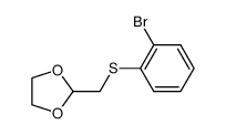 (2-bromophenylthiomethyl)-1,3-dioxolane Structure