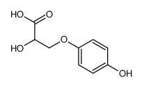 2-hydroxy-3-(4-hydroxyphenoxy)propanoic acid Structure