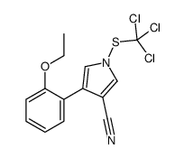 4-(2-ethoxyphenyl)-1-(trichloromethylsulfanyl)pyrrole-3-carbonitrile Structure