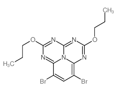 1,3,4,6,9b-Pentaazaphenalene,7,9-dibromo-2,5-dipropoxy- (9CI) Structure