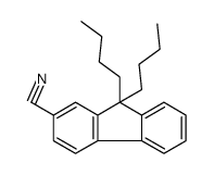 9,9-dibutylfluorene-2-carbonitrile结构式