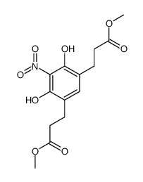 methyl 3-[2,4-dihydroxy-5-(3-methoxy-3-oxopropyl)-3-nitrophenyl]propanoate Structure