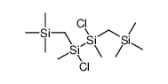 chloro-[chloro-methyl-(trimethylsilylmethyl)silyl]-methyl-(trimethylsilylmethyl)silane Structure