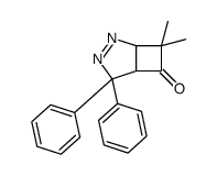 6,6-dimethyl-2,2-diphenyl-3,4-diazabicyclo[3.2.0]hept-3-en-7-one Structure