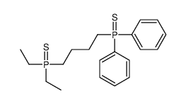 4-diethylphosphinothioylbutyl-diphenyl-sulfanylidene-λ5-phosphane结构式