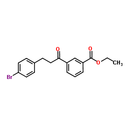 Ethyl 3-[3-(4-bromophenyl)propanoyl]benzoate structure