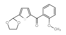 5-(1,3-DIOXOLAN-2-YL)-2-(2-METHOXYBENZOYL)THIOPHENE Structure