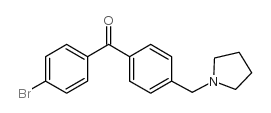 4-BROMO-4'-PYRROLIDINOMETHYL BENZOPHENONE structure