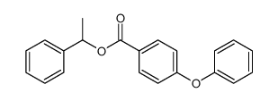 1-phenylethyl 4-phenoxybenzoate结构式