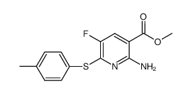 2-amino-5-fluoro-6-(4-methylphenylthio)-nicotinic acid methyl ester Structure