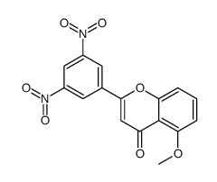 2-(3,5-dinitrophenyl)-5-methoxychromen-4-one结构式