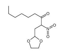 1-(1,3-dioxolan-2-yl)-2-nitrononan-3-one Structure