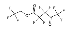 2,2,2-trifluororethyl 4-oxo-2,2,3,3,5,5,5-heptafluoropentanoate Structure