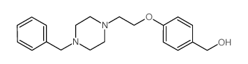 (4-(2-(4-BENZYLPIPERAZIN-1-YL)ETHOXY)PHENYL)METHANOL结构式