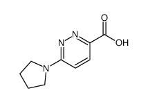 6-pyrrolidin-1-ylpyridazine-3-carboxylic acid结构式