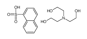 naphthalene-1-sulphonic acid, compound with 2,2',2''-nitrilotriethanol (1:1) Structure