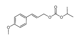 3-(4-anisyl)-prop-2-enyl iso-propyl carbonate结构式