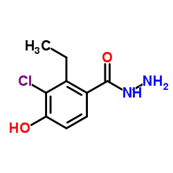 3-Chloro-2-ethyl-4-hydroxybenzohydrazide结构式