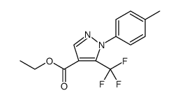 1H-Pyrazole-4-carboxylic acid, 1-(4-methylphenyl)-5-(trifluoromethyl)-, ethyl ester结构式