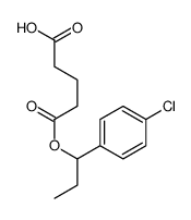 5-[1-(4-chlorophenyl)propoxy]-5-oxopentanoic acid Structure