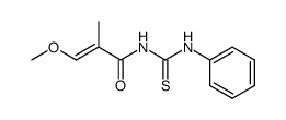 N-(3-methoxy-2-methyl-acryloyl)-N'-phenyl-thiourea结构式