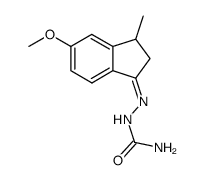 5-methoxy-3-methyl-indan-1-one semicarbazone Structure