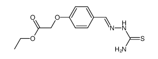 (4-thiosemicarbazonomethyl-phenoxy)-acetic acid ethyl ester Structure