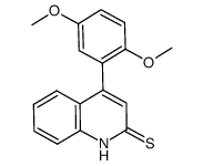 4-(2,5-dimethoxyphenyl)-2(1H)-quinolinethione Structure