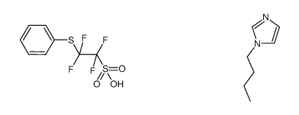 3-n-butyl-3H-imidazol-1-ium 2-(phenylsulfanyl)-1,1,2,2-tetrafluoroethanesulfonate Structure