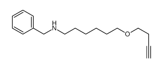 N-benzyl-6-but-3-ynoxyhexan-1-amine Structure