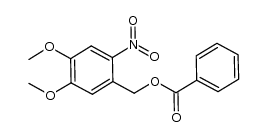 4,5-dimethoxy-2-nitrobenzyl benzoate Structure