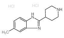 5-Methyl-2-piperidin-4-yl-1H-benzoimidazole dihydrochloride Structure