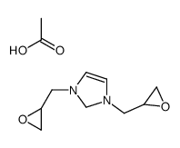 1,3-bis(oxiran-2-ylmethyl)-1,2-dihydroimidazol-1-ium,acetate Structure