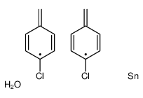 bis[(4-chlorophenyl)methyl]-oxotin Structure