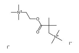 [2,2-dimethyl-3-oxo-3-[2-(trimethylazaniumyl)ethoxy]propyl]-trimethylazanium,diiodide Structure