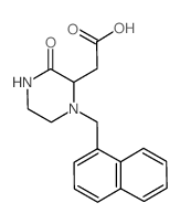 2-[1-(1-Naphthylmethyl)-3-oxo-2-piperazinyl]-acetic acid Structure