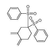 [1-(benzenesulfonyl)-3,4-dimethylidenecyclohexyl]sulfonylbenzene Structure