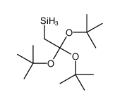 2,2,2-tris[(2-methylpropan-2-yl)oxy]ethylsilane Structure