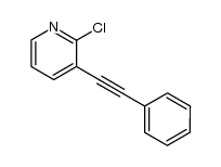 2-chloro-3-(2-phenylethynyl)pyridine结构式