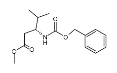 Methyl (R)-(-)-N-benzyloxycarbonylamino-4-methylpentanoate结构式