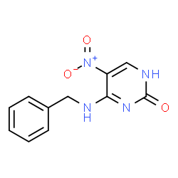 4-benzylamino-5-nitro-1H-pyrimidin-2-one结构式