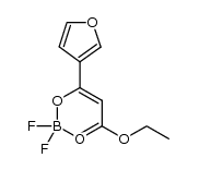 [ethyl 3-(3-furyl)-3-(hydroxy-κO)acrylatato-κO'](difluoro)boron结构式