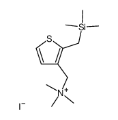 3-((Trimethylammonio)methyl)-2-((trimethylsilyl)methyl)thiophene iodide Structure