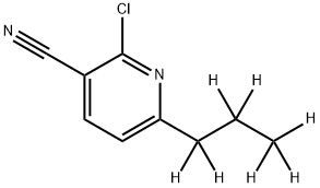 2-Chloro-3-cyano-6-(n-propyl-d7)-pyridine structure