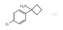 1-(4-Bromophenyl)cyclobutanamine hydrochloride structure