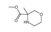 methyl 3-methylmorpholine-3-carboxylate结构式