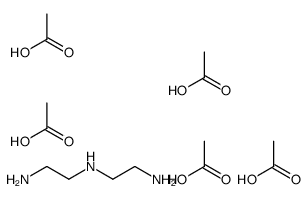 acetic acid,N'-(2-aminoethyl)ethane-1,2-diamine结构式